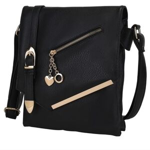 Mia K Farrow Vegan Leather Crossbody Bag NWT